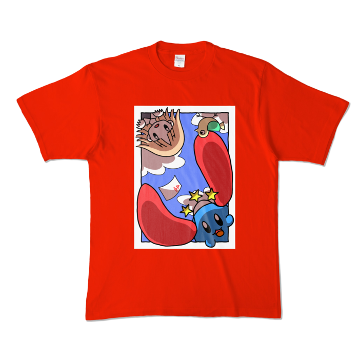 カラーTシャツ - XL - レッド (濃色)