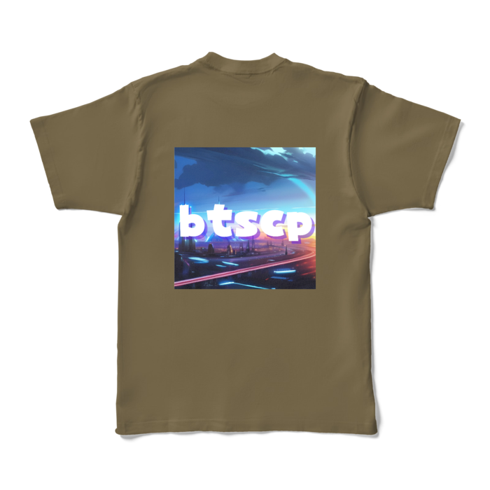 カラーTシャツ - XL - オリーブ (濃色)