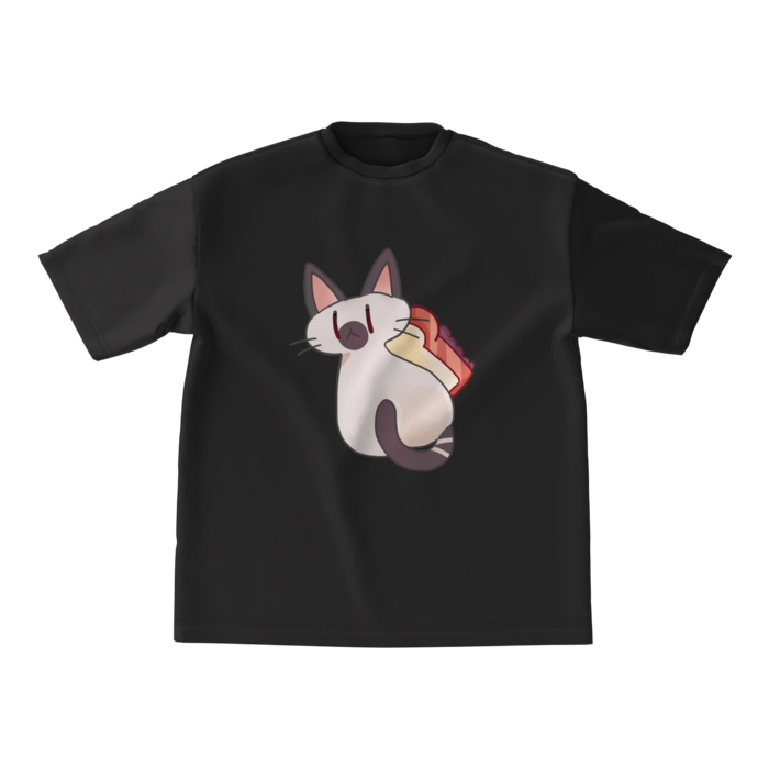 黒ビッグシルエットTシャツ - M -
