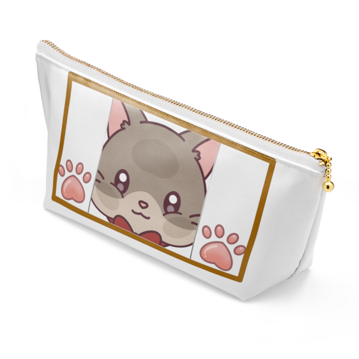 ポーチ - 長さ21.5cm / 高さ10cm - ホワイト