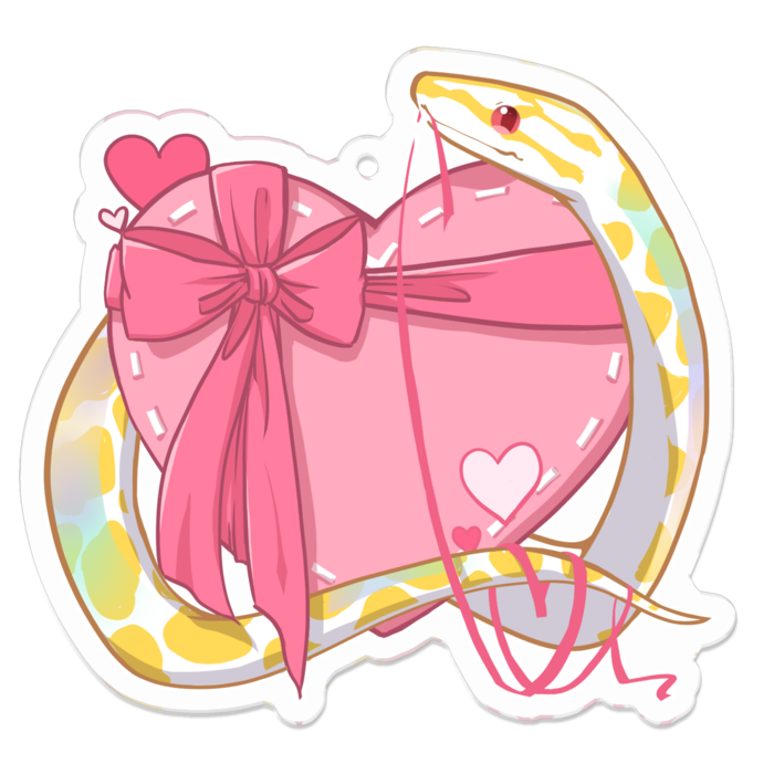 【バレンタインアクキー🍫】コロニジ(アルビノ)7cm