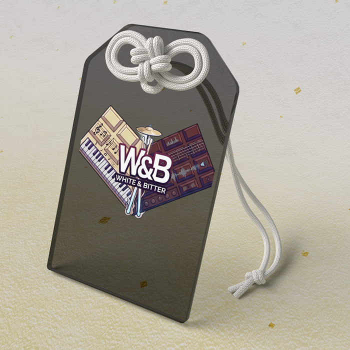 アクリルお守り ブラック