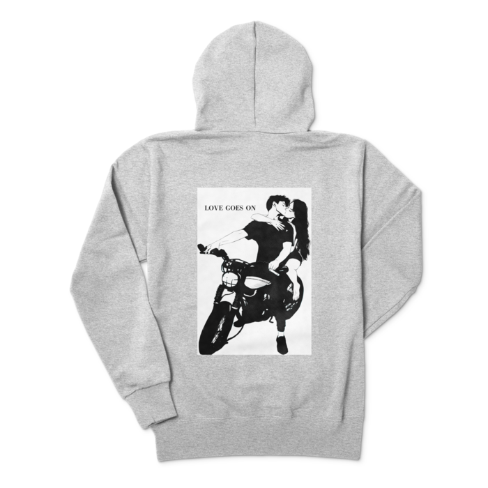 ジップパーカー - M - 杢グレー