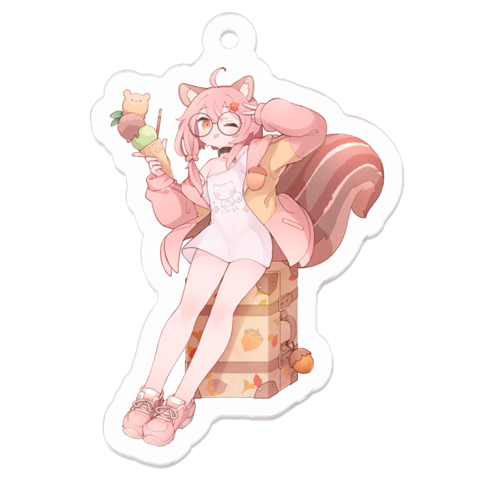 アクリルキーホルダー - 50 x 50 (mm)