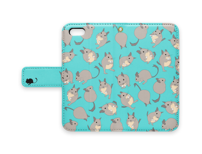 手帳型iPhoneケース - iPhone5 - ターコイズ