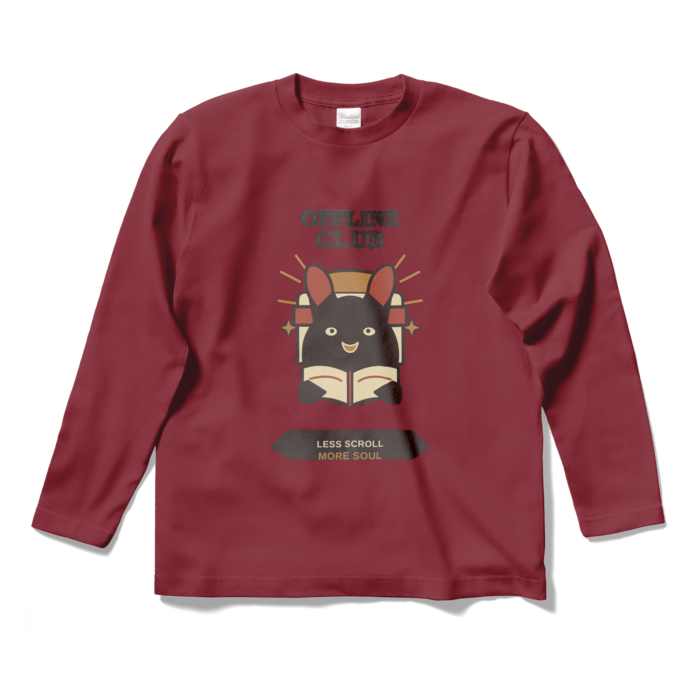 ロングスリーブTシャツ - S - バーガンディ