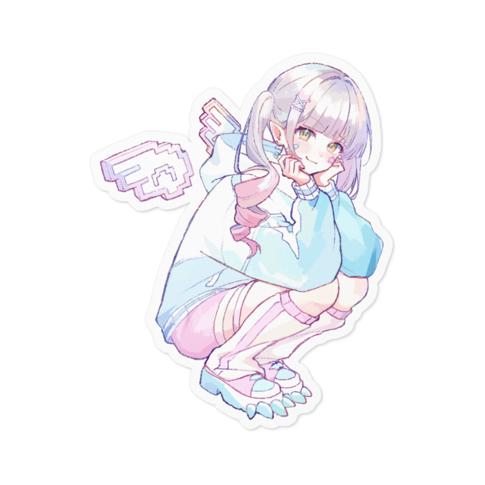 ステッカー - 100 x 100 (mm) ver.ホワイト