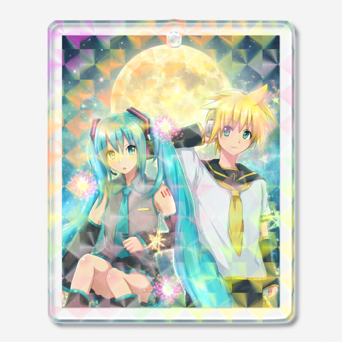 ホログラムアクリルキーホルダー - W50 × H50mm 以内