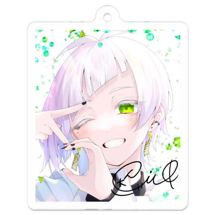 5000人イラストアクリルキーホルダー(サイン付き)