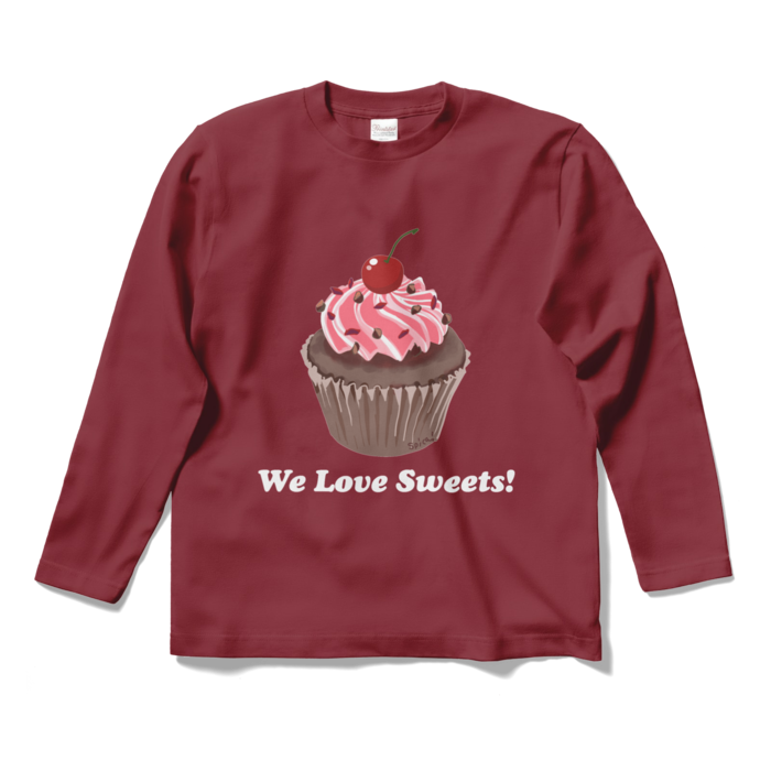 ロングスリーブTシャツ - S - バーガンディ