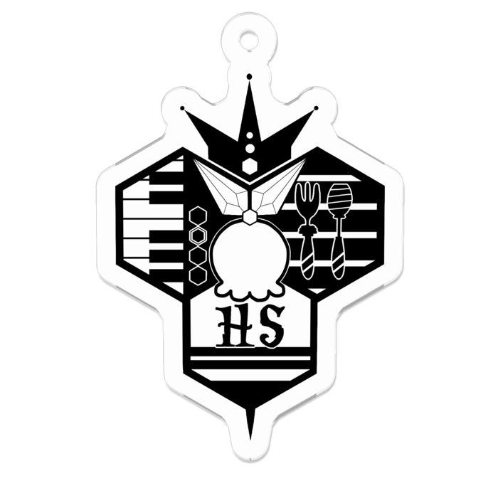 アクリルキーホルダー - 50 x 50 (mm)