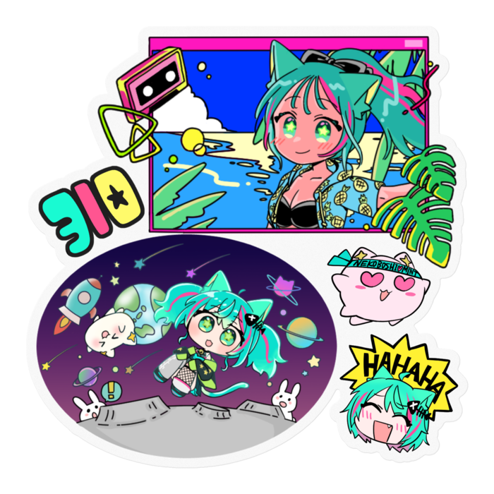 レトロ宇宙 - 100 x 100 (mm)