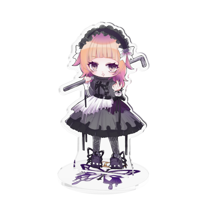 【SD紫月カレン鉄パイプver.】アクリルスタンド - 100x100mm