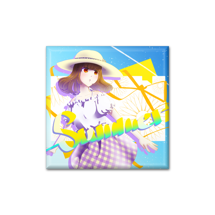 缶バッジ - 四角形40mm