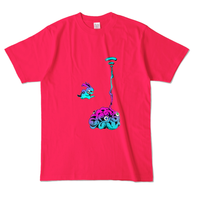カラーTシャツ - L - ホットピンク (濃色)(3)