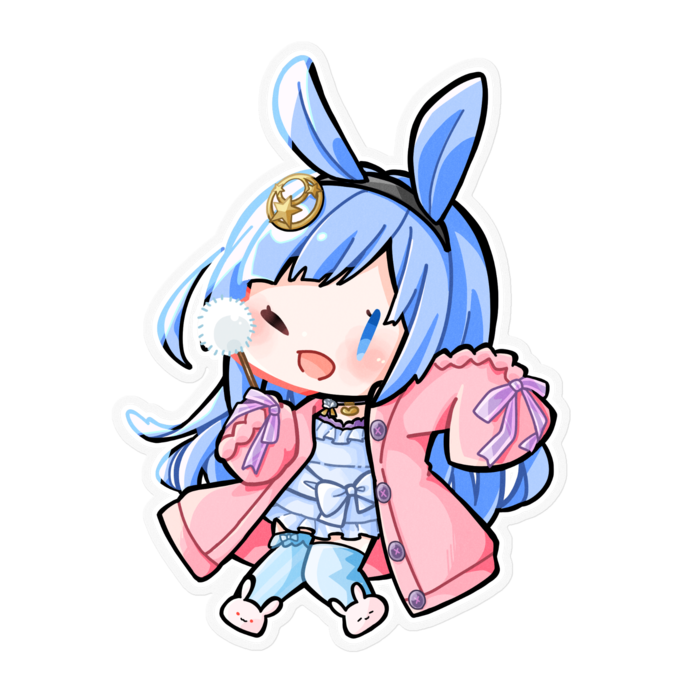 うさぎステッカー 耳かき 中