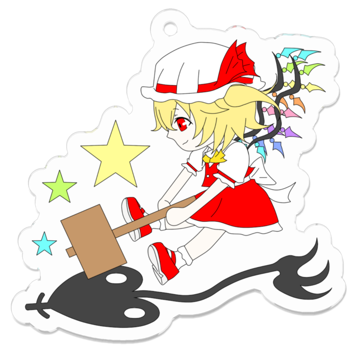 アクリルキーホルダー - 50 x 50 (mm)