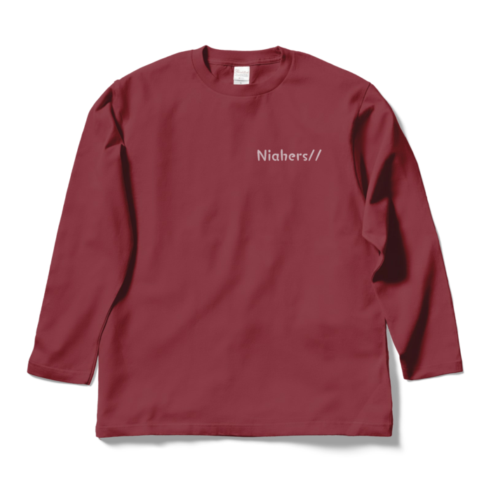 ロングスリーブTシャツ - L - バーガンディ