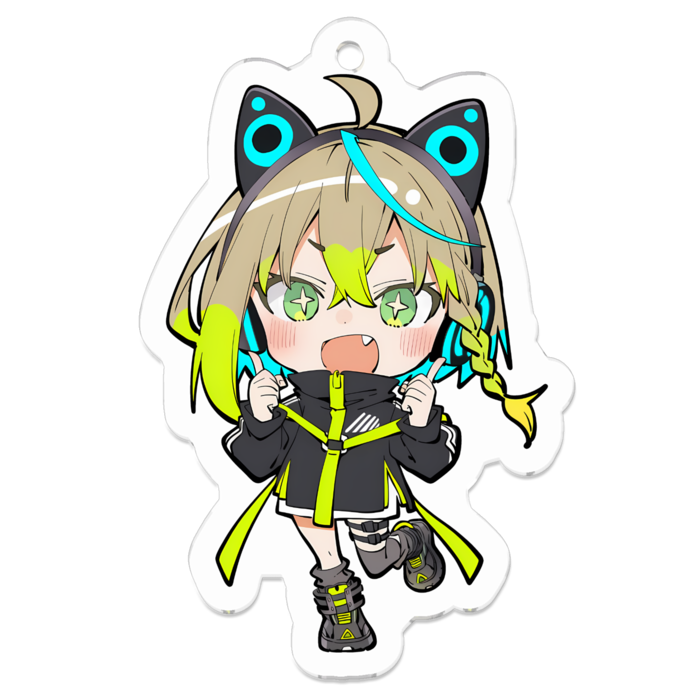 『ありか』アクリルキーホルダー - 50 × 50mm