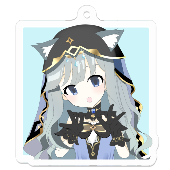 アクリルキーホルダー - 50 x 50 (mm)