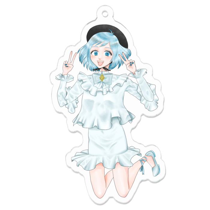 アクリルキーホルダー - 70 x 70 (mm)