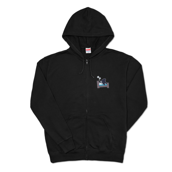 ジップパーカー - XL - ブラック