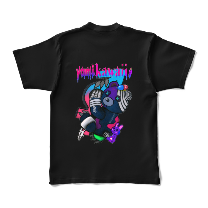 カラーTシャツ - XL - ブラック (濃色)(4)