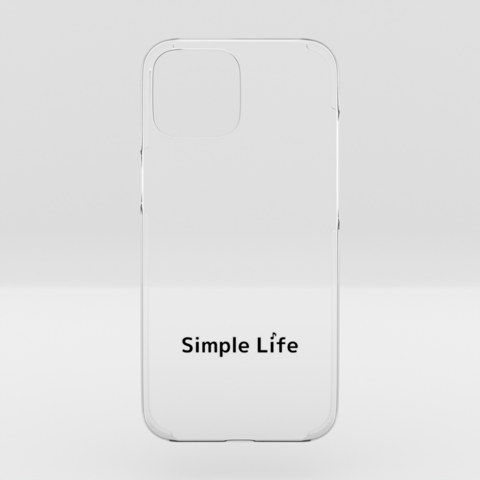 クリアiPhoneケースA　Simple Life♪　iPhone 15