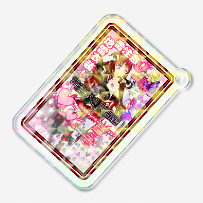 ホログラムアクリルキーホルダー - 50 × 50mm(1)