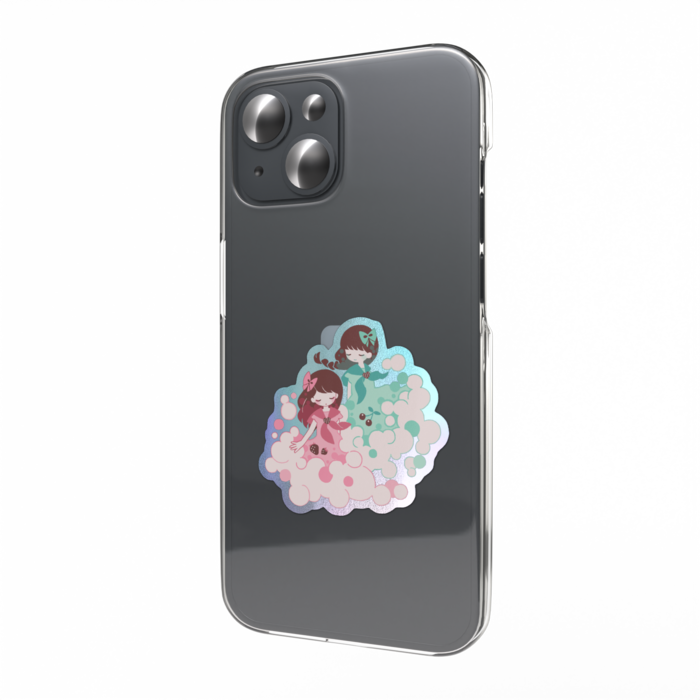 オーロラスマホステッカー - 縦