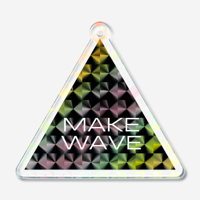 ホログラムアクリルキーホルダー - 50 × 50mm