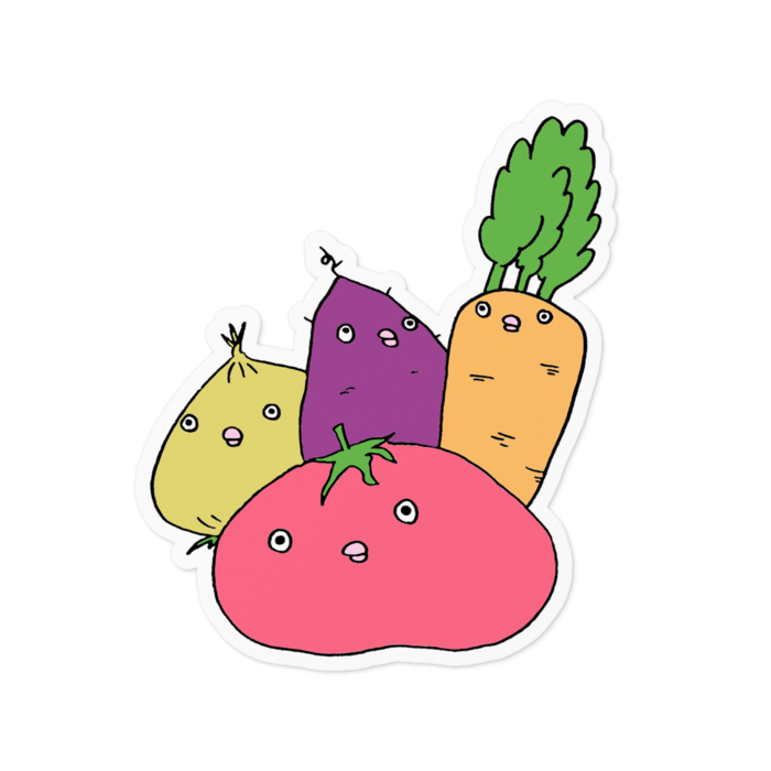 ステッカー - 100 x 100 (mm)