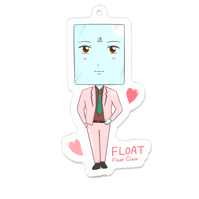 アクリルキーホルダー - 70 x 70 (mm)