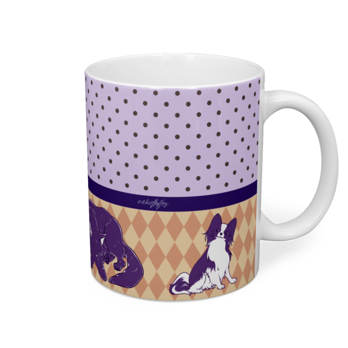 マグカップ - 直径 8 cm / 高さ 9.5 cmグレープ