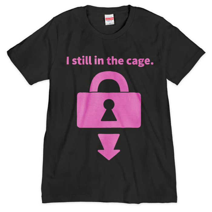 シルクスクリーン -ブラック＆ピンク- Sサイズ