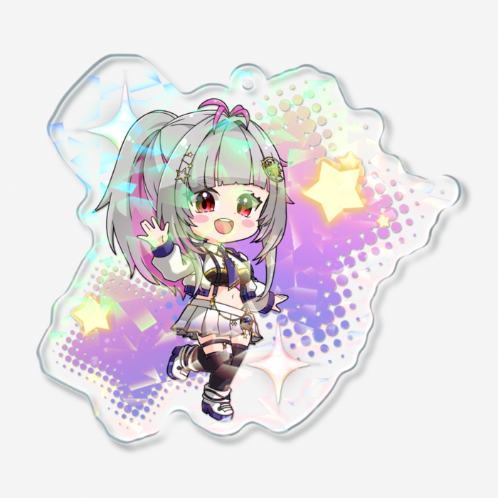 ホログラムアクリルキーホルダー🌟Mサイズ(70 × 70mm)