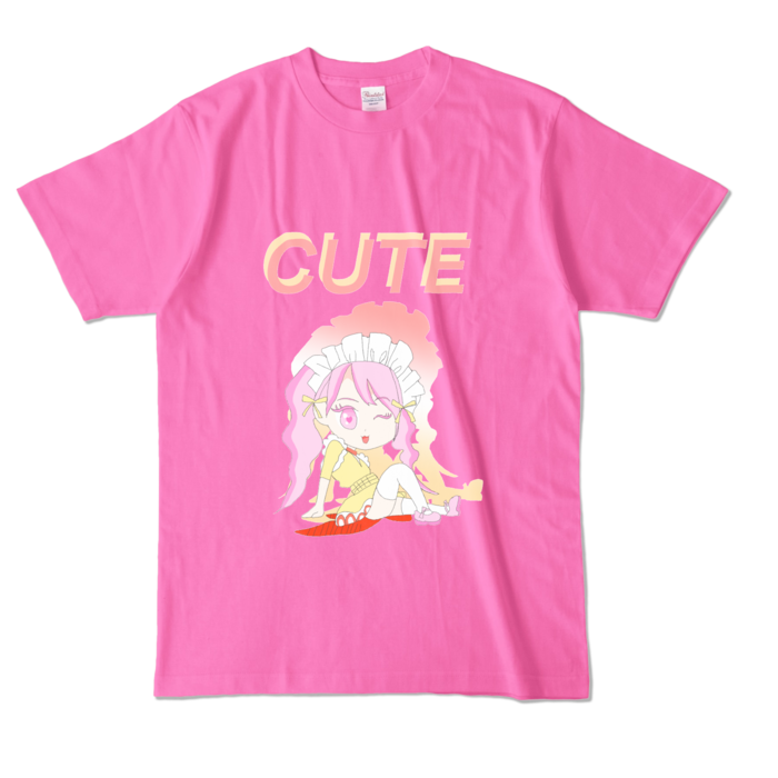 カラーTシャツ - L - ピンク (濃色)