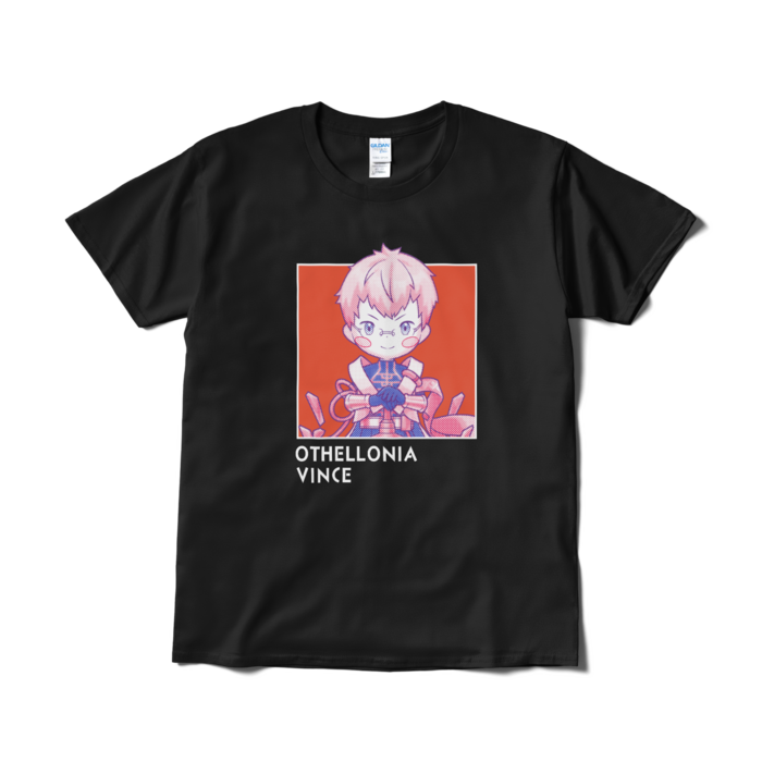 ちびキャラ「正義ヴィンス」デザインTシャツ（L/ブラック）