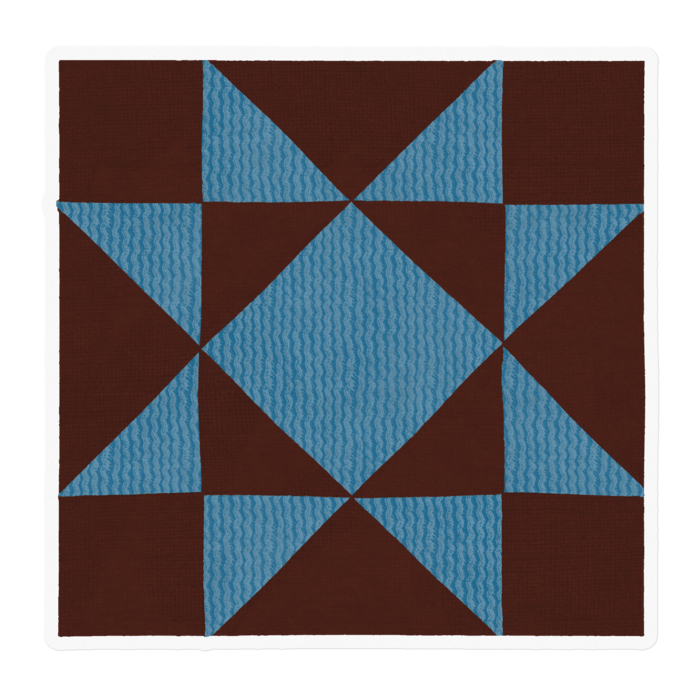 ブラウン×ターコイズブルー