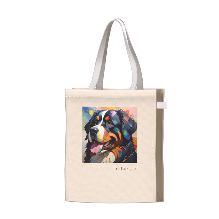 ツートンカラーバッグ - ホワイト - W34 × H41 × D14cm