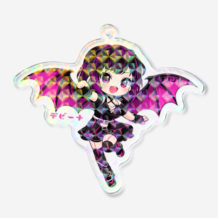 ホログラムアクリルキーホルダー - 70 × 70mm