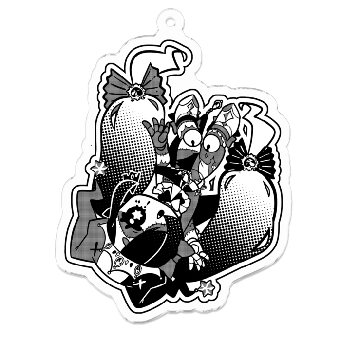 アクリルキーホルダー - 70 x 70 (mm)