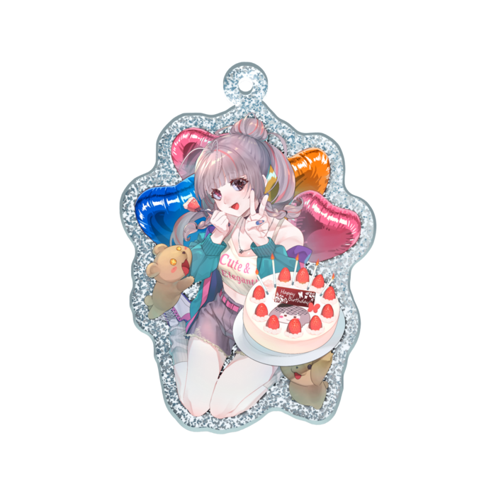 ラメアクリルキーホルダー - W50 × H50mm 以内