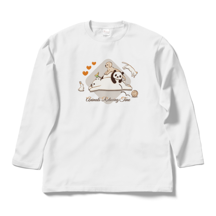 ロングスリーブTシャツ　白色　L