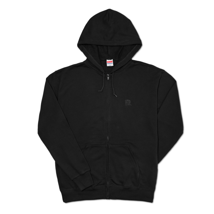 ジップパーカー - XL - ブラック
