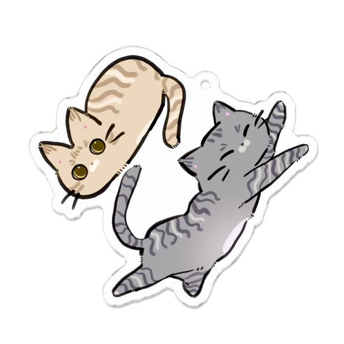 アクリルキーホルダー - 70 x 70 (mm)