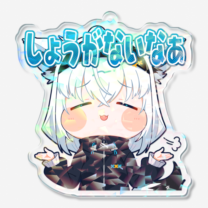 ホログラムアクリルキーホルダー - 70 × 70mm
