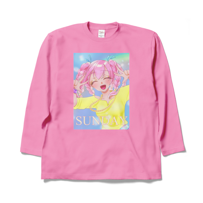 ロングスリーブTシャツ - XL - ピンク