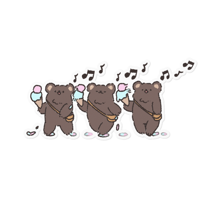 るんるんくまさんx3