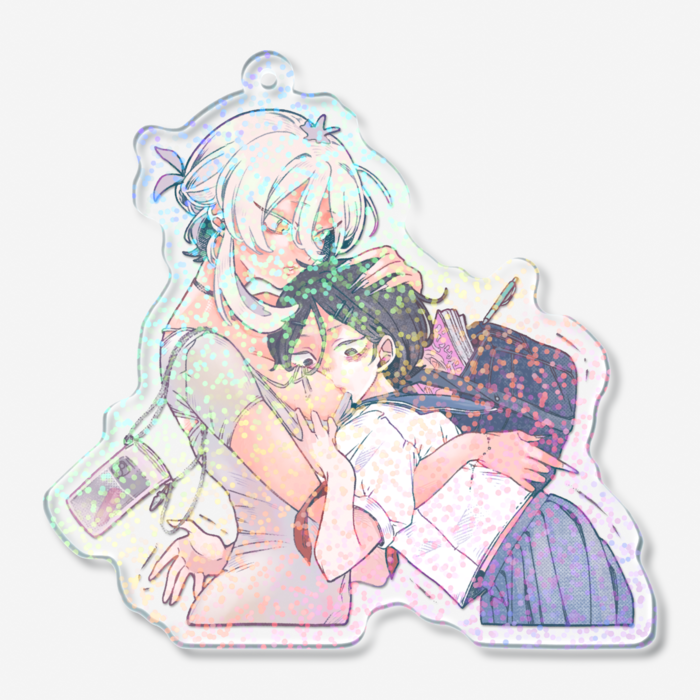 ホログラムアクリルキーホルダー - 70 × 70mm
